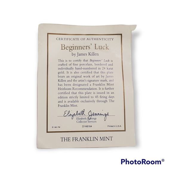 Franklin Mint BEGINNER'S LUCK Labrador Dog Collector Plate by James Killen - Picture 4 of 5